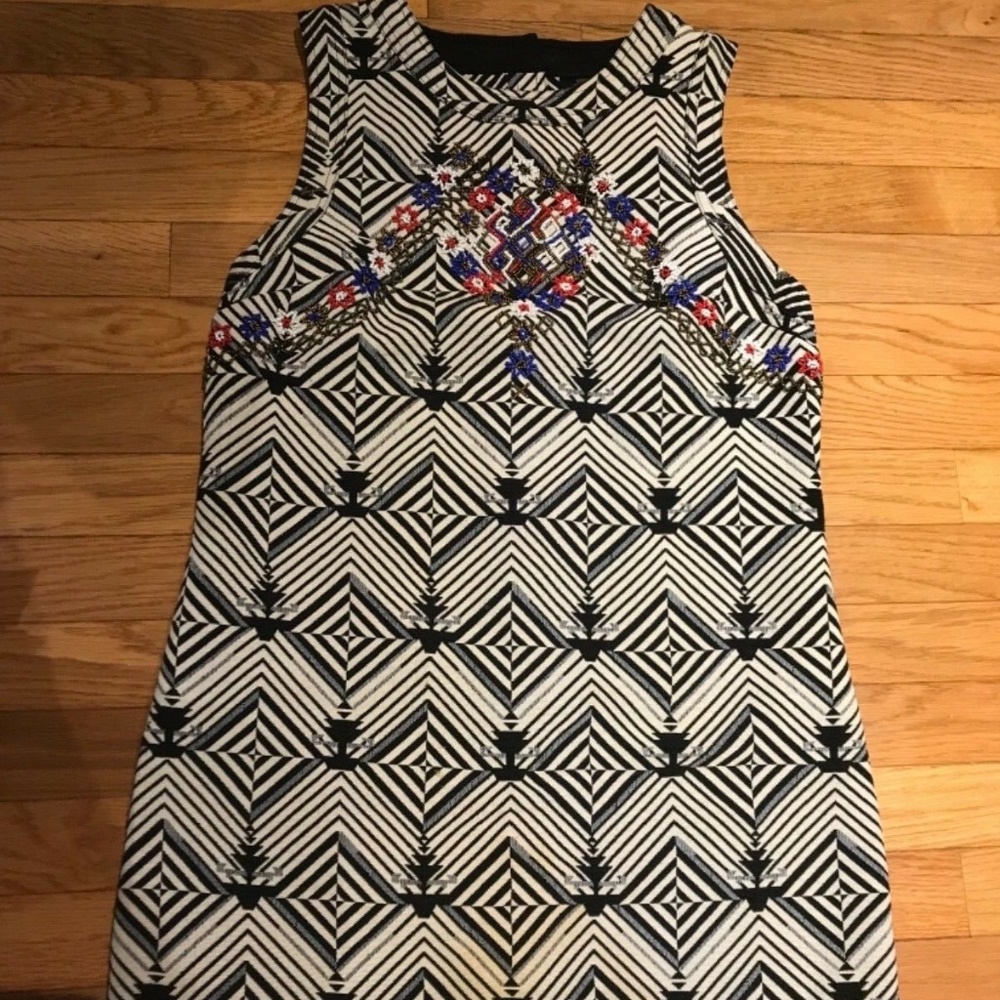 Free People New Romantics Geo Beaded Tunic Dress